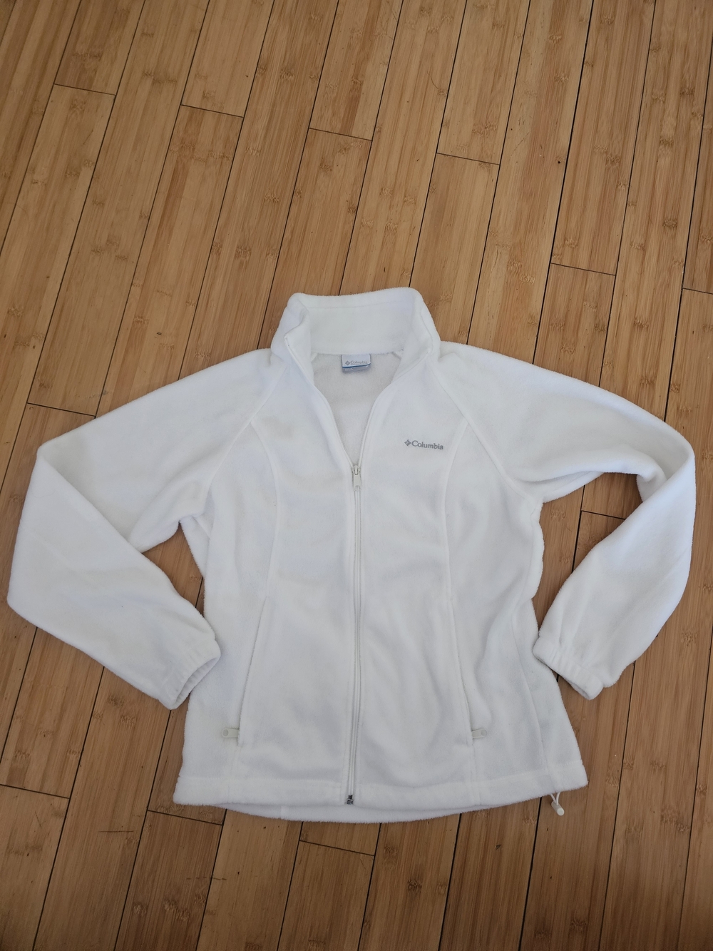 Columbia White Fleece Jacket